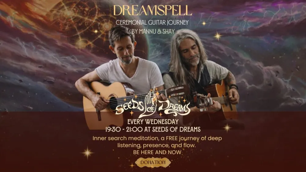 Dreamspell: Ceremonial Guitar Journey w/ Shay & Mannu — афиша