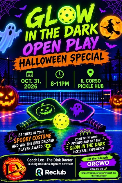 Glow in the Dark Pickleball OP - Halloween Special!!! — афиша