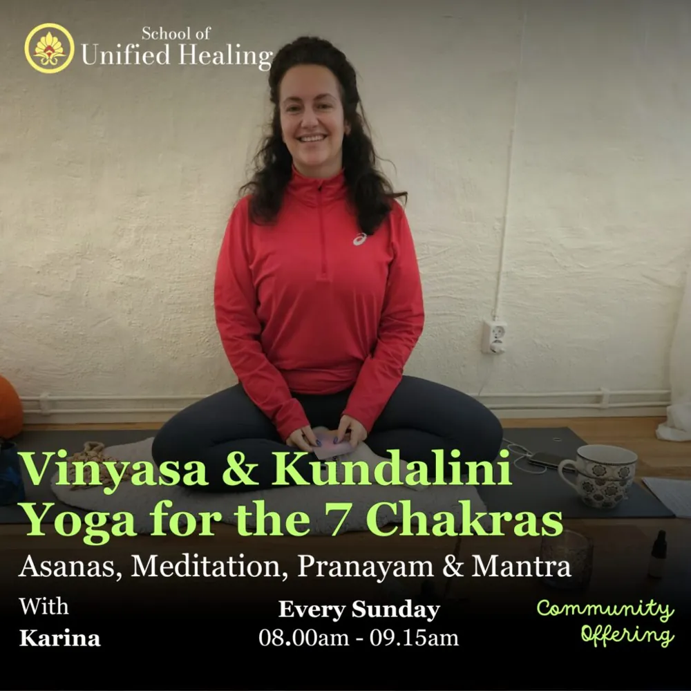 Vinyasa & Kundalini Yoga for The 7 Chakras w/ Karina — афиша