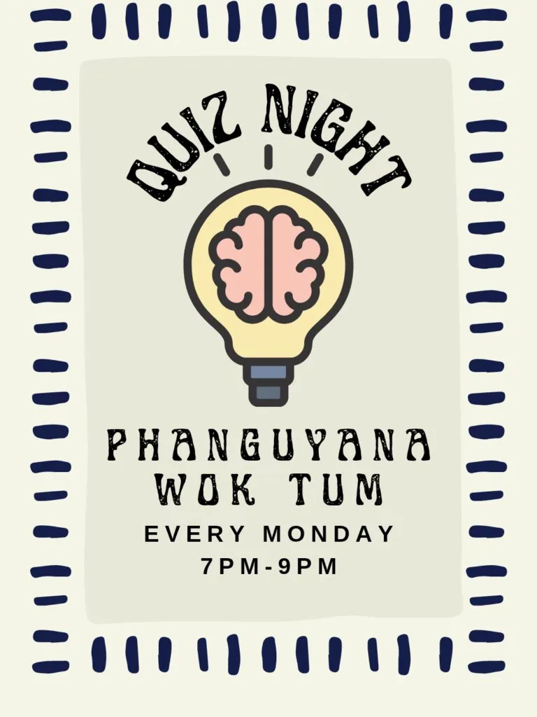 Quiz Night at Phanguyana Wok Tum — афиша