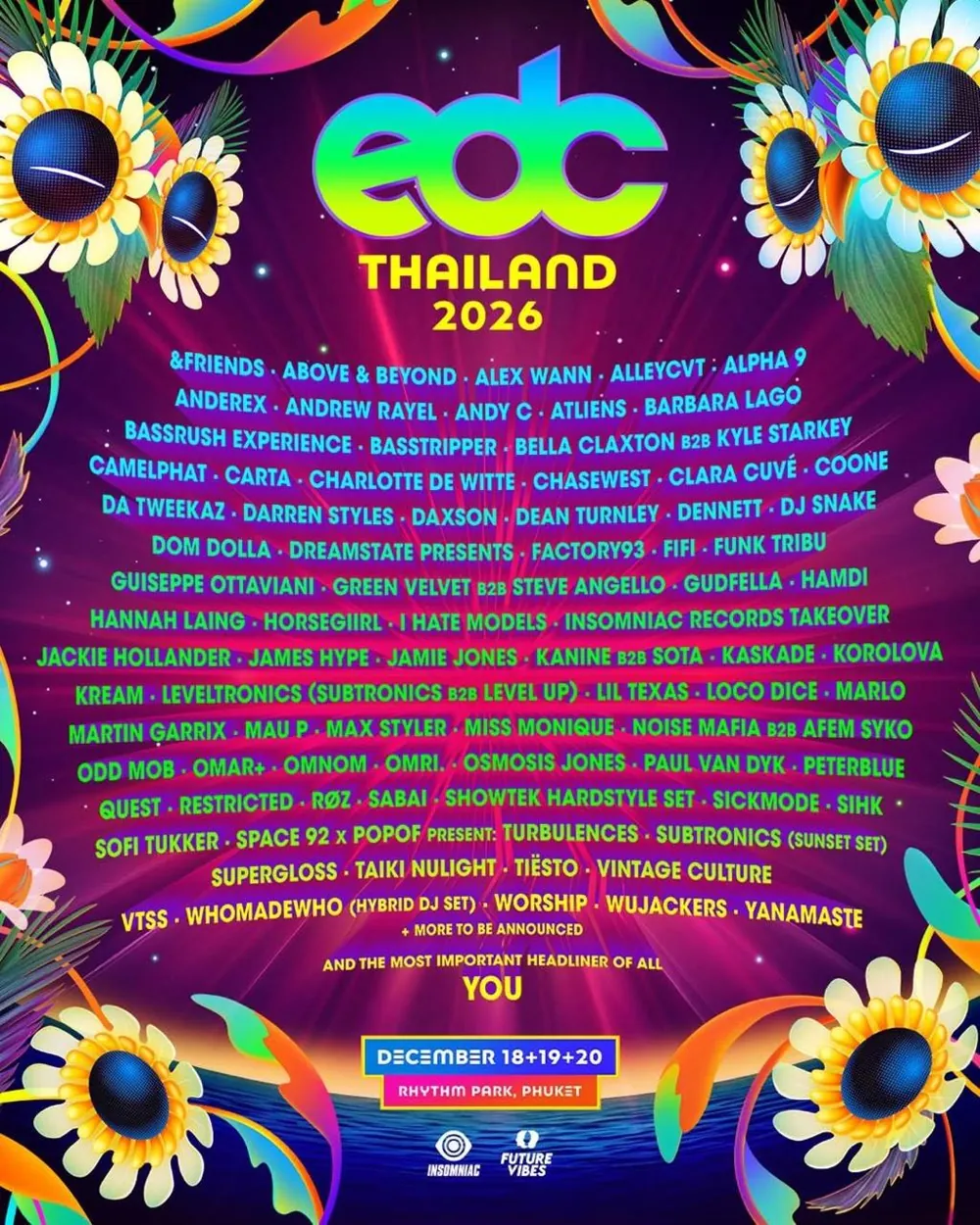EDC Thailand 2026 — афиша