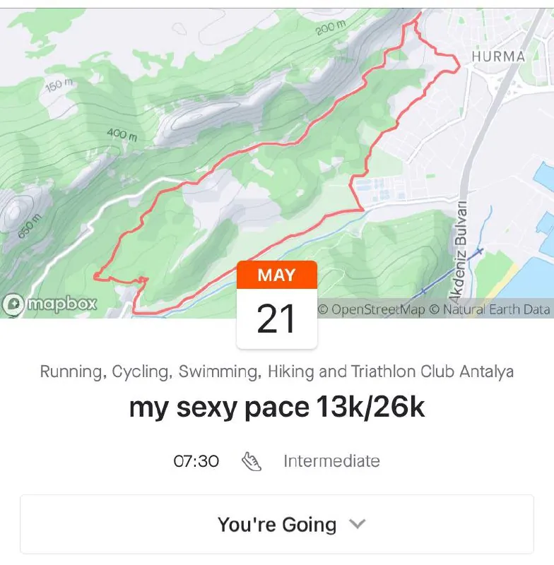 Run MySexyPace длительная в горах 13км (26км) — афиша