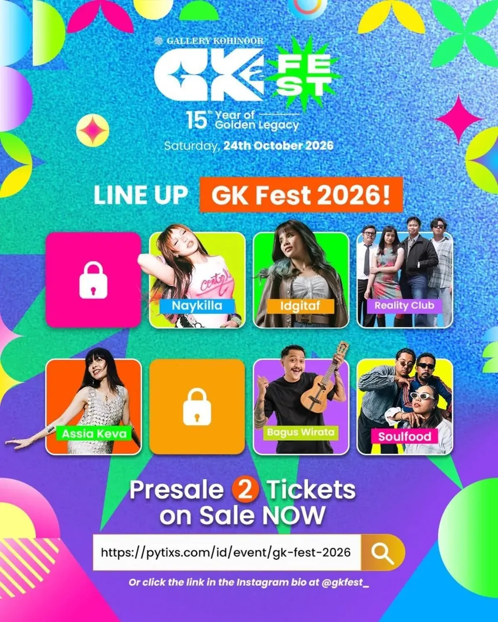 GK Fest — музыкальный фестиваль в Денпасаре — афиша
