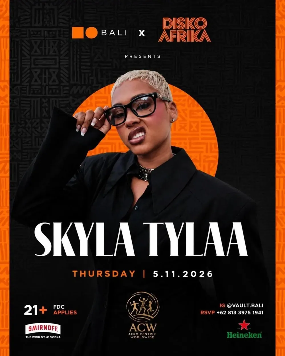 Skyla Tylaa в Vault Bali — афиша