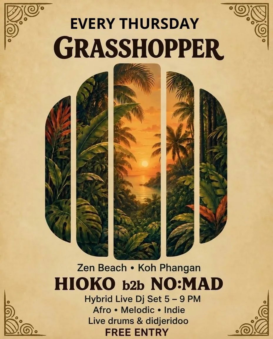 GRASSHOPPER at Zen Beach — афиша