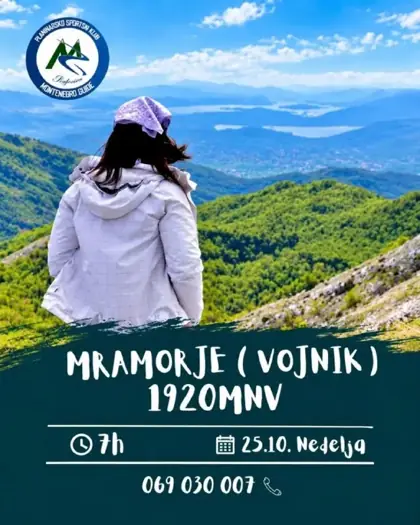 Поход на Мраморье (Mramorje, 1920 м) — горный массив Войник — афиша