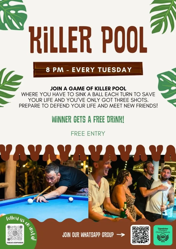 Killer Pool Game Night — афиша