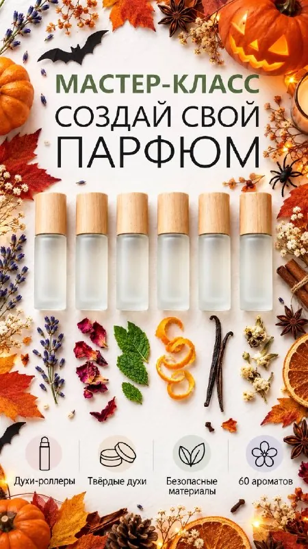 Осенний мастер-класс по созданию парфюма — афиша