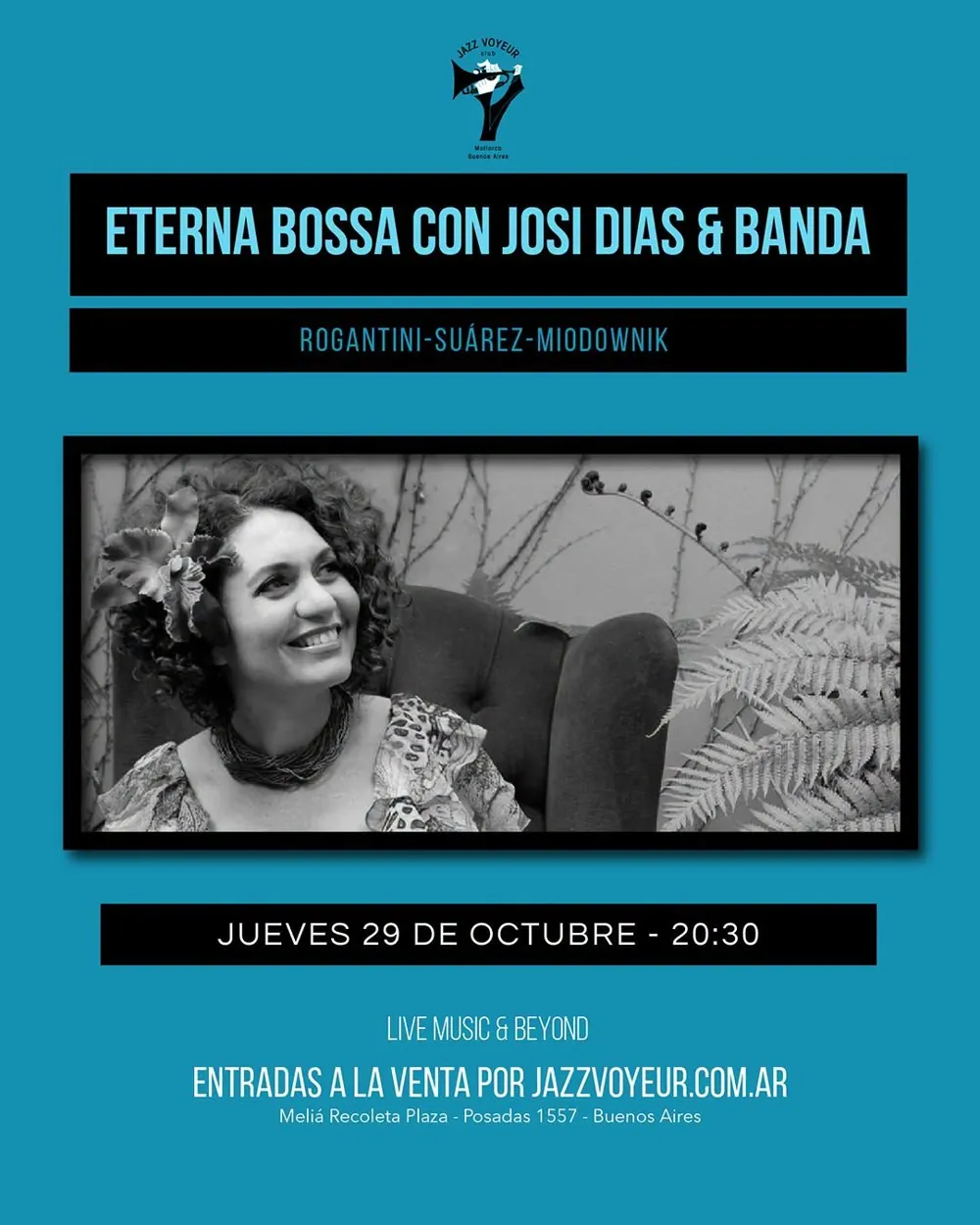 ETERNA BOSSA con Josi Dias & Banda – BLACKIE NIGHT — афиша