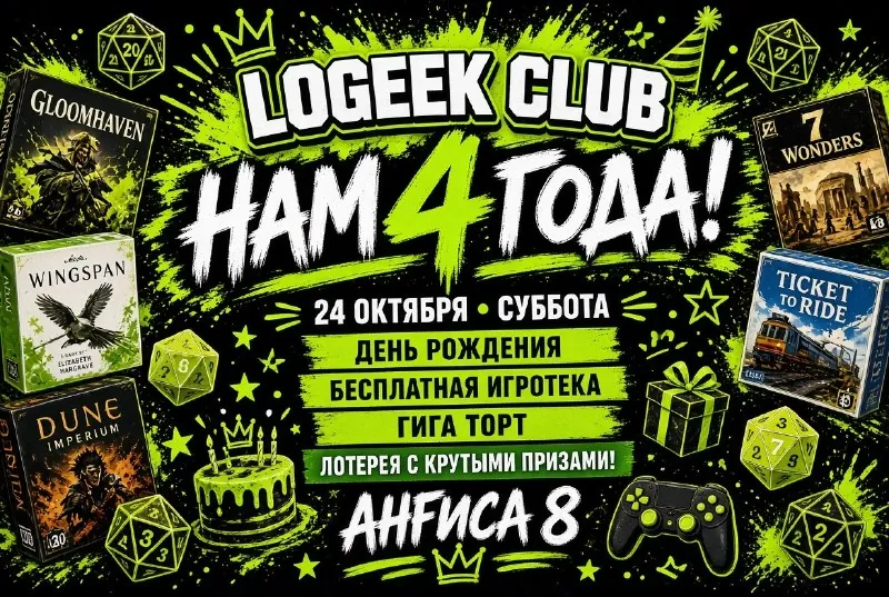 День рождения LoGeek club — афиша