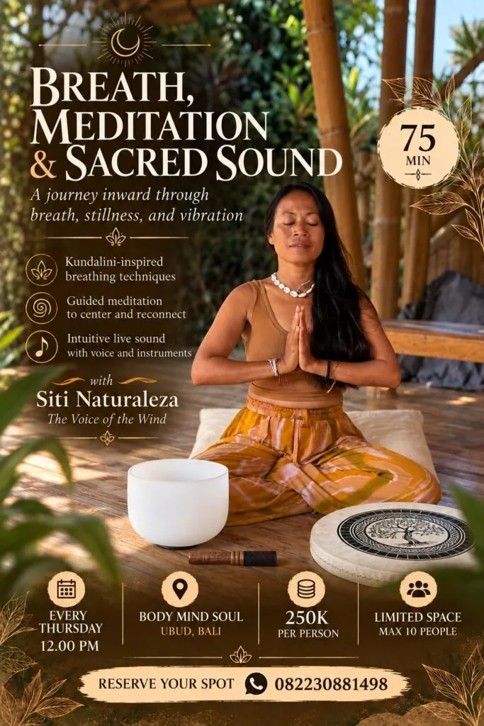 Breath, Meditation, Sacred Sound. w/ Siti Naturaleza — афиша