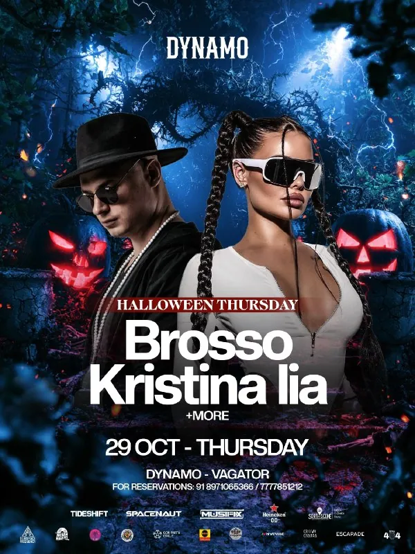 Хэллоуин с Brosso, Kristina Iia и другими — афиша