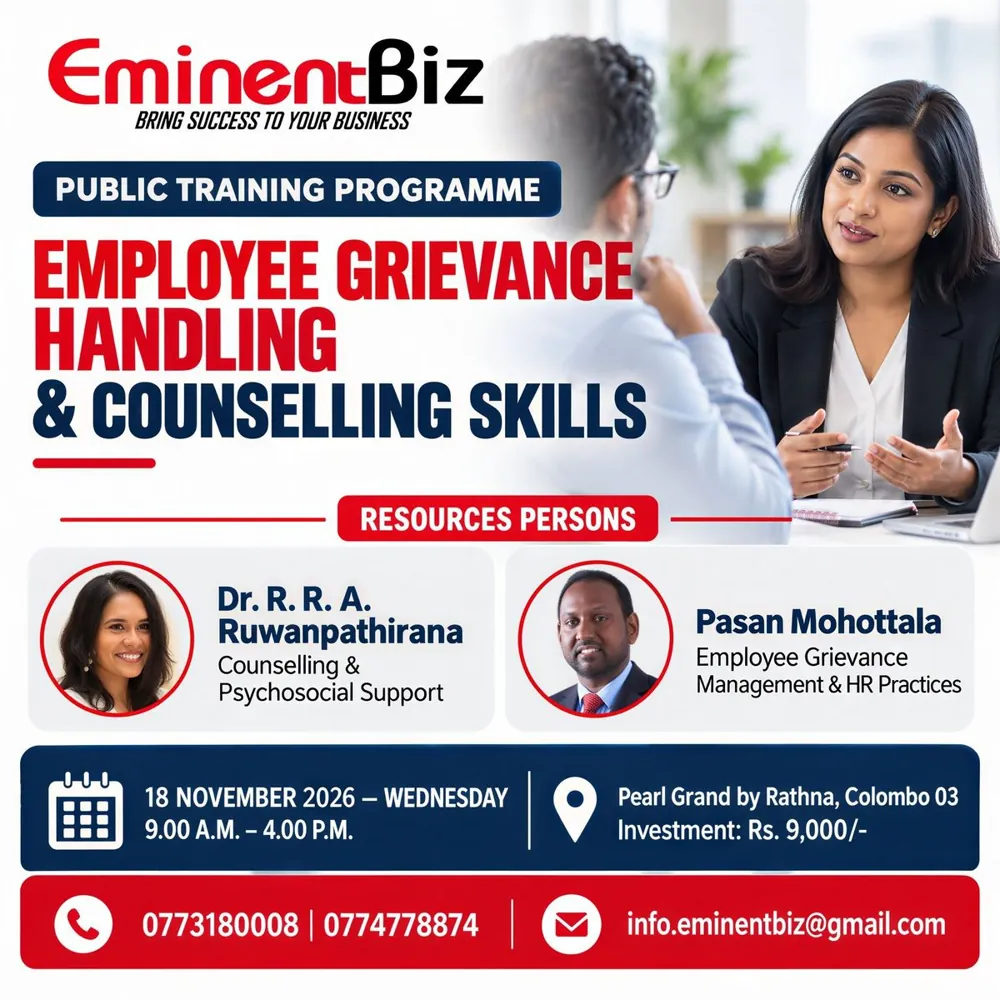 EMPLOYEE GRIEVANCE HANDLING & COUNSELLING SKILLS — афиша
