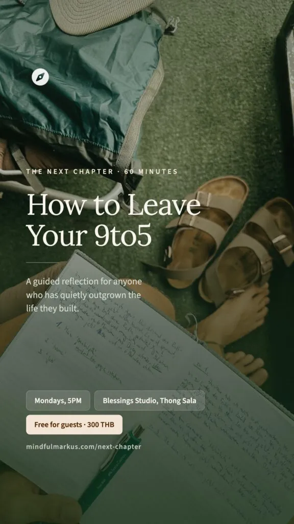 Next Chapter: How to Leave Your 9-to-5 w/ Markus — афиша