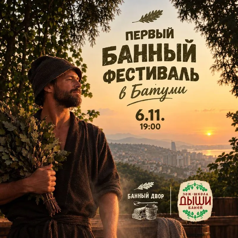 Первый банный фестиваль в Батуми — афиша