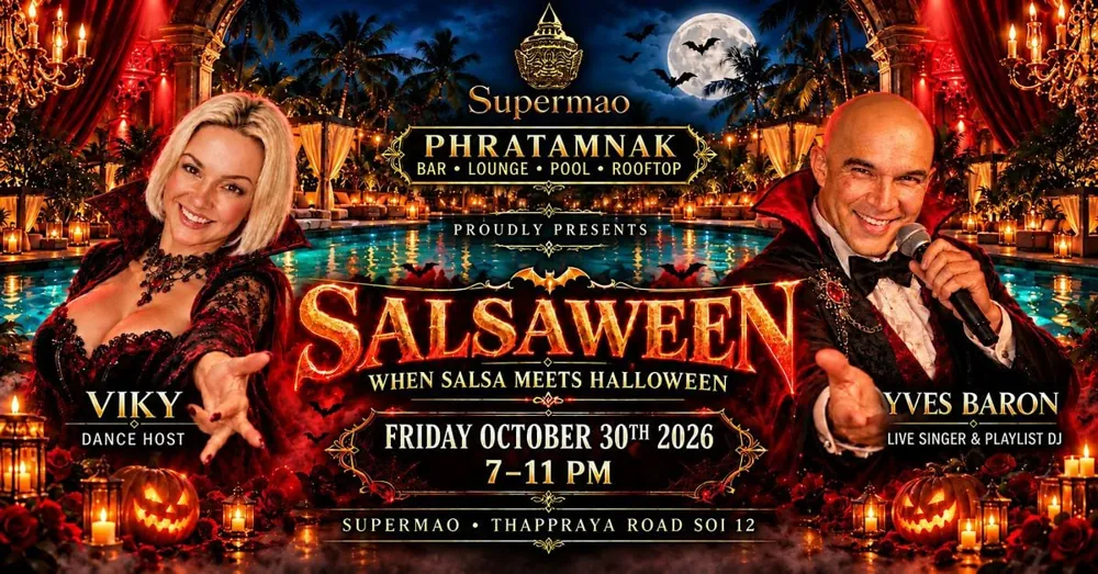 SALSAWEEN FRIDAY OCT 30 TH WHEN SALSA MEETS HALLOWEEN SUPERMAO PHRATAMNAK — афиша