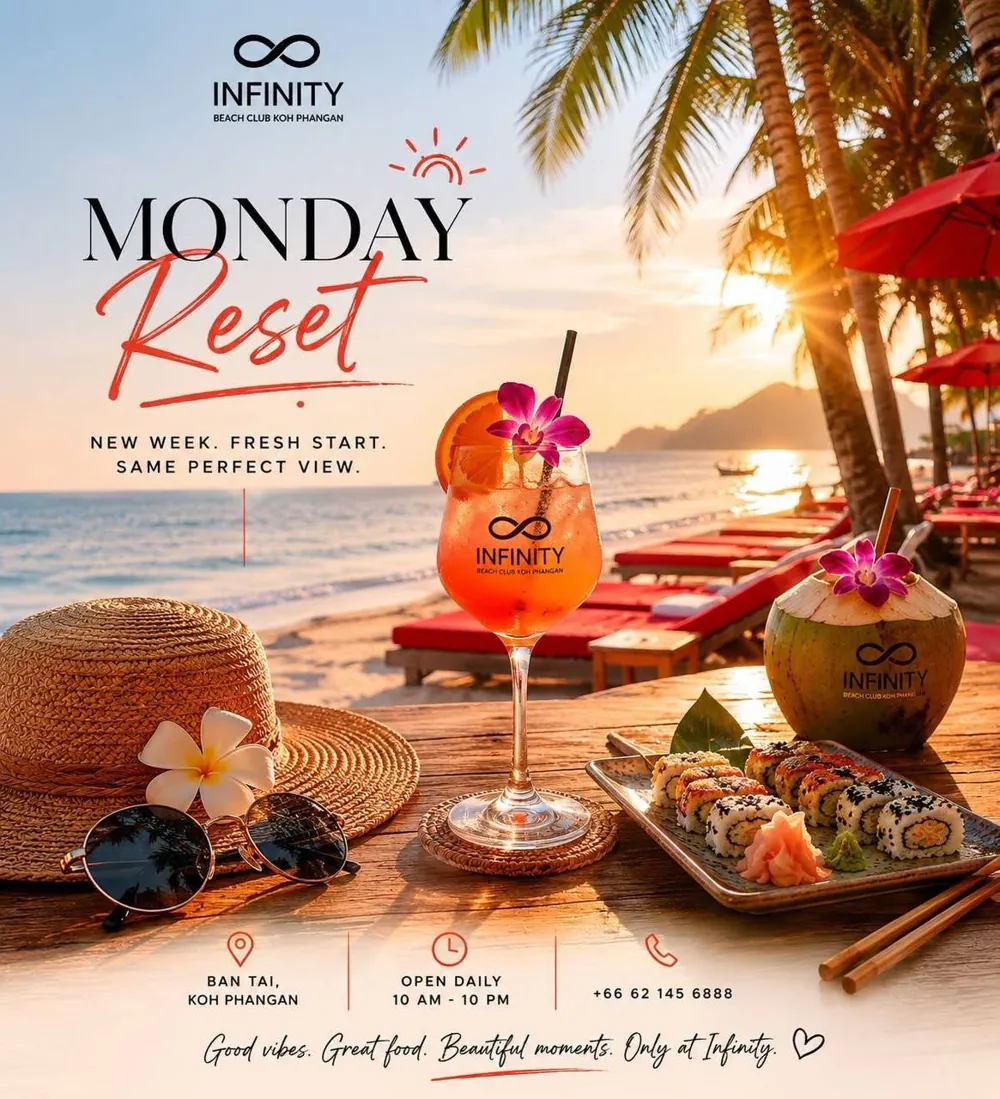 Monday reset, Infinity style — афиша