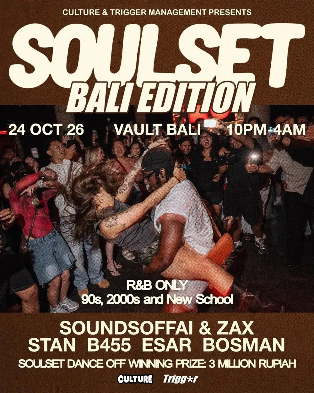 Вечеринка R&B в Vault Bali — второй раунд — афиша