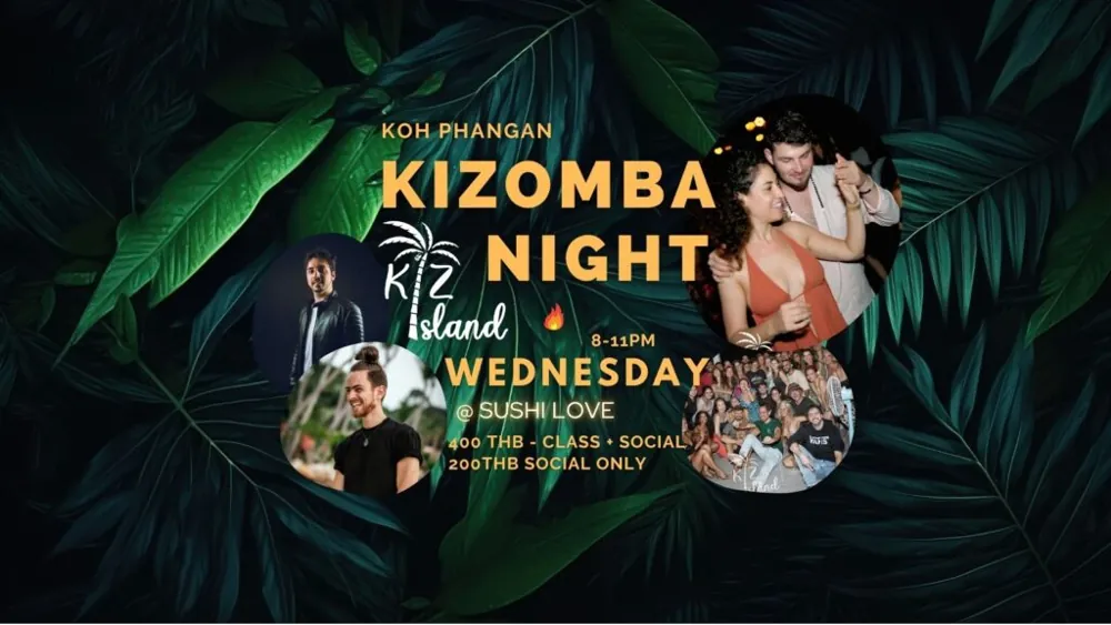 Kizomba Dance Night: Class & Social w/ Theo — афиша