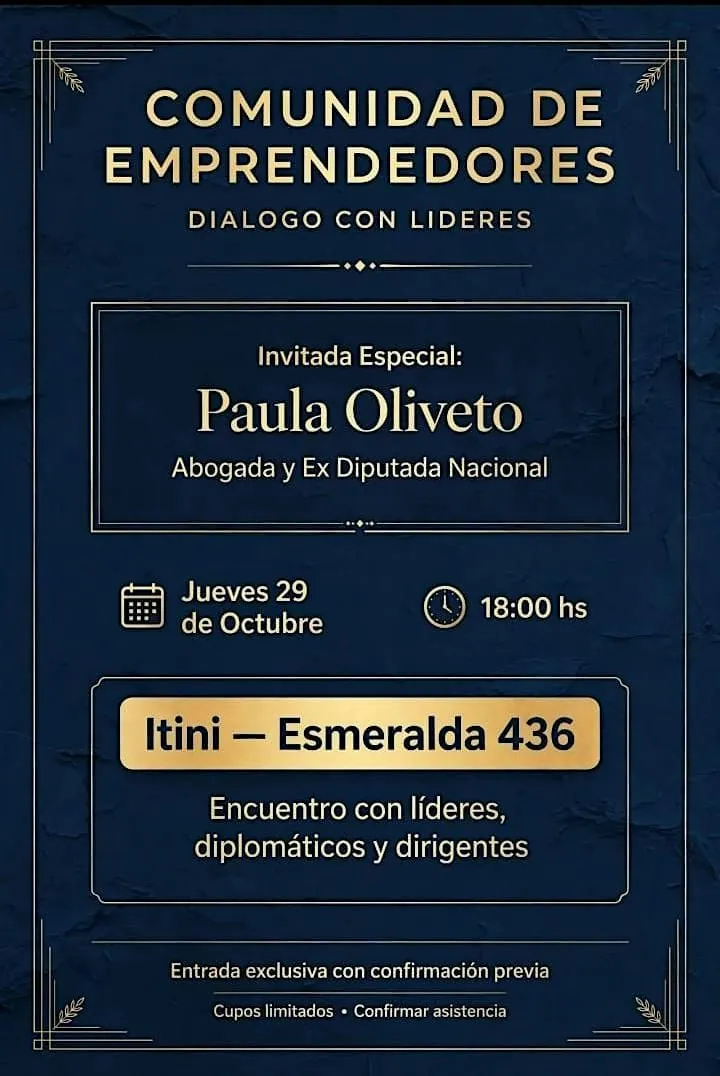 Dialogos Con Lideres por Elias Pereyra Lucena Invitada Paula Oliveto — афиша