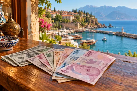 Где обменять доллары, евро, рубли или USDT на лиры в Анталии