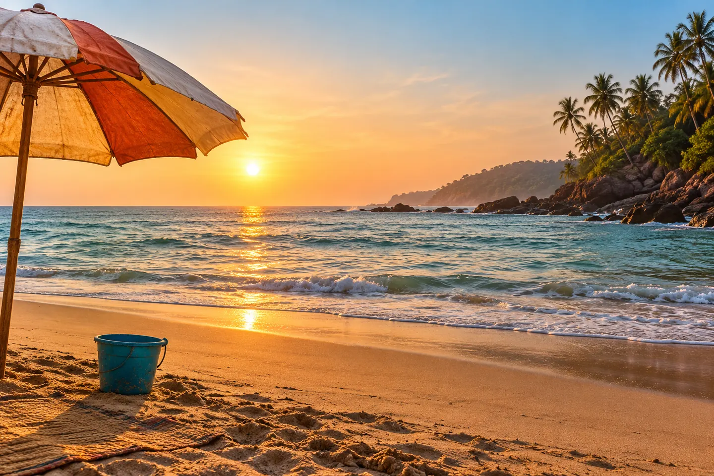 Где в Гоа лучше купаться с детьми и без сильных волн