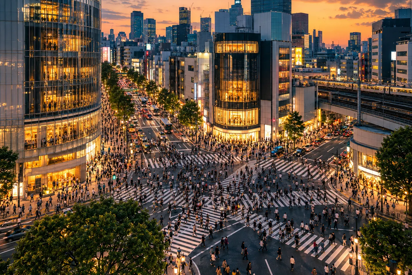 Перекрёсток Сибуя и смотровая Shibuya Sky: где снимать и сколько стоят билеты