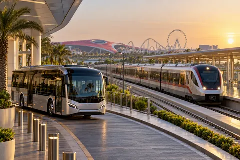 Пассажиров Etihad Rail свяжут с парками Yas Island бесплатным шаттлом