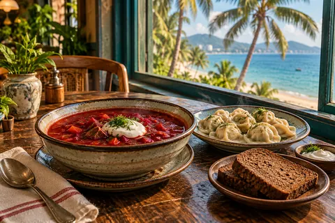 Где в Нячанге найти русскую кухню: борщ, пельмени, гречку