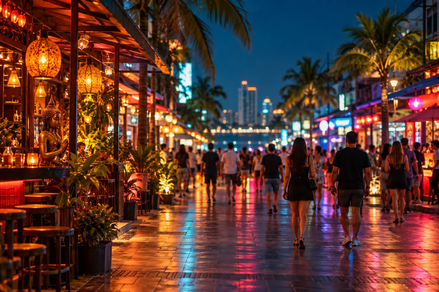 Где в Паттайе бары, клубы и Walking Street и как провести вечер безопасно