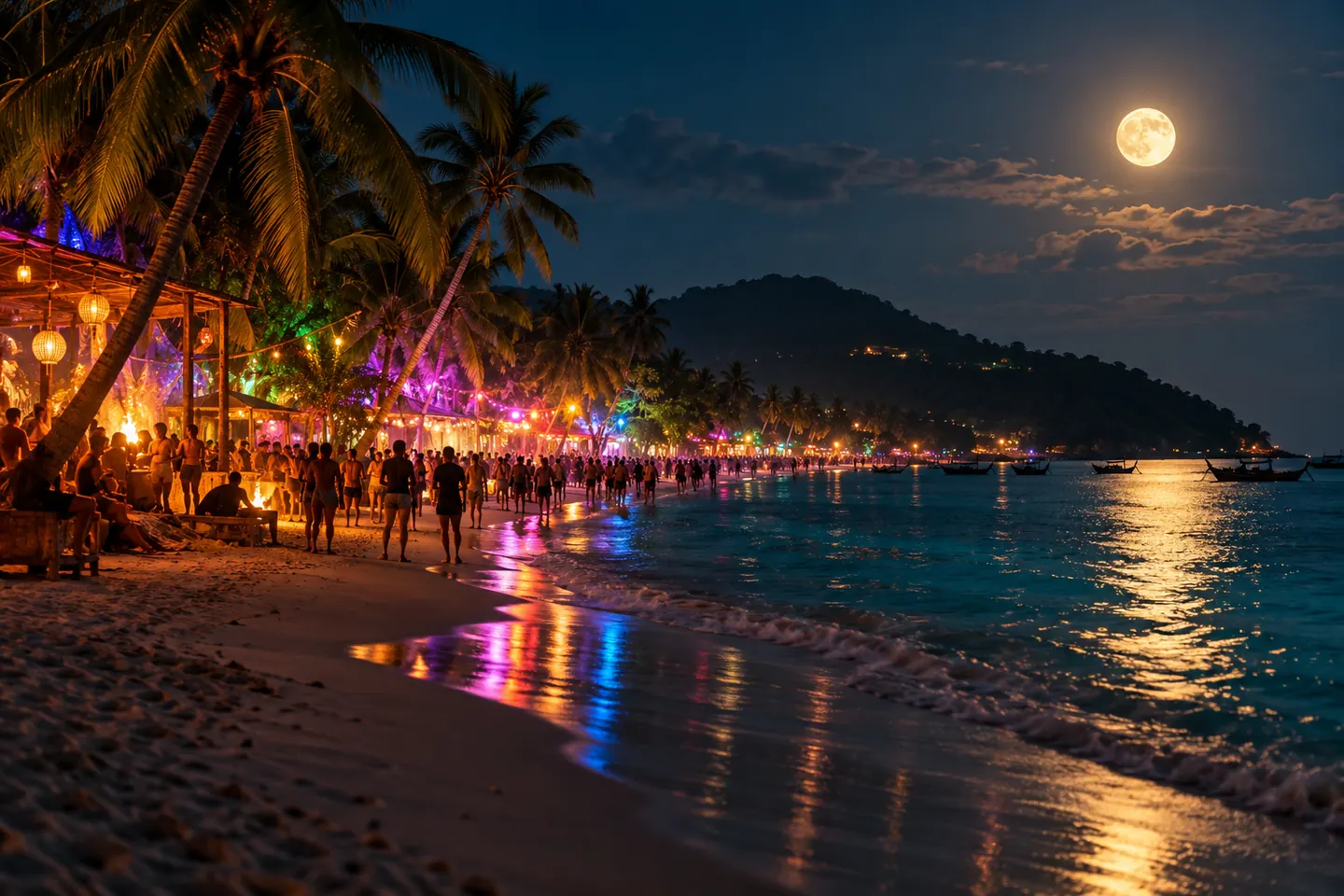 Насколько безопасно на Full Moon Party на Пангане и бывают ли проверки полиции